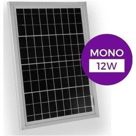 Resim 12 W Monokristal Güneş Paneli 