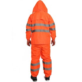 Resim Kkdavm Bestguard Yağmurluk Oxford Reflektörlü Turuncu Takım 