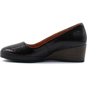 Resim Fast Step Hakiki Deri Kadın Dolgu Topuk Ayakkabı 411ZA291 