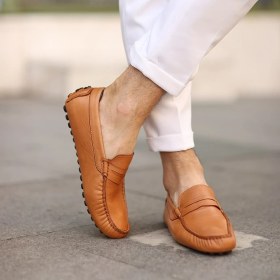 Resim Sail Laker's - Taba Deri Erkek Loafer Ayakkabı 101-6055-11169 