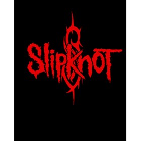 Resim Zepplin Giyim Slipknot Logo Red Büyük Sırt Patch Yama 