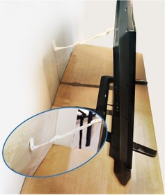 Resim Eşya/Tv Sabitleme / Deprem Güvenliği Kayışı-Metal Başlıklı Beyaz 