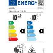 Resim Debica 215/60r16 99h Frigo Hp 2 Kış Lastiği (2024) 