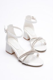 Resim Adım Dünyası Buton Kids Kız Çocuk Abiye Topuklu Rahat Taşlı İthal Tokalı 