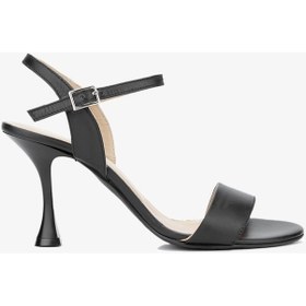 Resim Valmenti Giulio Kadın Siyah Hakiki Deri Sandalet 33 0532 Bn Sndlt Y24 Siyah 