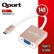 Resim QPORT Q-TV USB TYPE-C => VGA (1920*1080P 60 HZ) ADAPTÖR 