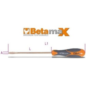 Resim Kıvılcım Çıkarmaz Düz Tornavida 1270Ba 8x200 