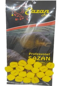 Resim Sazan Rig 10 Mm Medium Yüzen Silikon Sarı Mısır Yapay Yem( 20 Ad) 