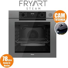 Resim Artline Fryart & Steamart QEP64CPR Gri Cam Ankastre Fırın 