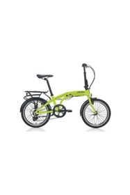 Resim Carraro Flexi 106 20 Jant Katlanabilir Bisiklet Lime Yeşil Siyah Kırmızı 