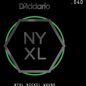 Resim D'Addario NYNW040 NYXL Nickel Wound Elektro ve Akustik Gitar Tek Tel (40) 