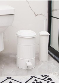 Resim The Mia Çöp Kovası Banyo 5 Lt Beyaz Mgl0009 Beyaz 