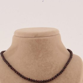 Resim OSMANLI DEĞERLİ TAŞ Sertifikalı Lal Granat 6mm Kolye (DÜĞÜMSÜZ) 