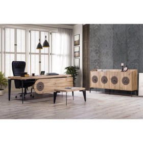 Resim Genel Markalar Iznik Ofis Mobilya Takımı Ofis Mobilyası Makam Odası Takımı 