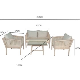 Resim Berlin Oturma Takımı - Kum 