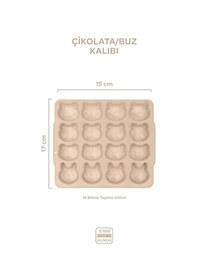 Resim Silikon Çikolata / Buz Kalıbı Latte Bej 