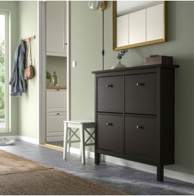 Resim IKEA ayakkabı dolabı, venge, 107x22x101 cm, 4 bölmeli 