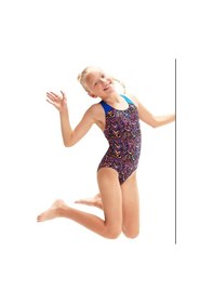 Resim Speedo Allover Kız Çocuk Yüzücü Mayosu Çok Renkli 