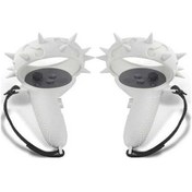 Resim Tongxida Oculus Quest 2 İçin 2 Adet Silikon Kaymaz Kapağı - Beyaz/ 