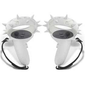 Resim Tongxida Oculus Quest 2 İçin 2 Adet Silikon Kaymaz Kapağı - Beyaz/ 