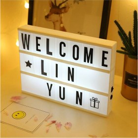 Resim A5 LED Işıklı Yazı Panosu Lightbox 