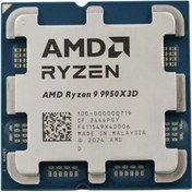 Resim Amd Ryzen 9 9950X3D 144MB 16çekirdekli O/b UHD Am5 170W Kutusuz+Fansız 