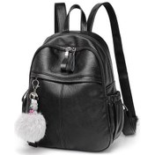 Resim Sırt Çantası Kadın Kore Versiyonu Büyük Kapasiteli Sırt Çantası Hafif Katlanabilir Boş Zaman Çantası Black Siyah 