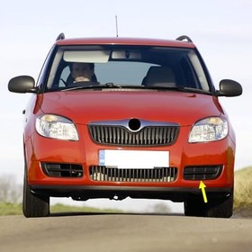 Resim Ön Tampon Sol Kapak Sissiz 5J0807367 Skoda Fabia 2 Makyajsız ile uyumlu 2007-2010 