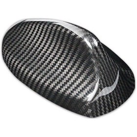 Resim Synodicmonth Alfa Romeo Giulia Stelvio Aksesuarları Dış Döşeme İçin Gerçek Karbon Fiber Tavan Köpekbalığı Yüzgeci Anten Kapağı Çıkartması 