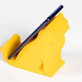 Resim Birlik Sünger Sünger Kedi Masa Üstü Telefon Ve Tablet Tutacağı Sarı 13x12,5x6 Cm 