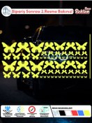 Resim Onur Reklam Holografik Kelebek Sticker Seti – Suya Dayanıklı 62’li Dekoratif Etiket 