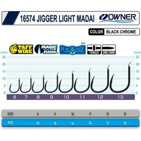 Resim Owner Cultiva 16574 Jigger Light Madai Olta İğnesi No:10 