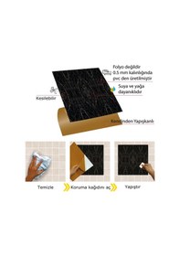 Resim Tink Kendinden Yapışkanlı Mermer 01 Desenli Pvc Karo 30x30 Cm 