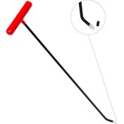 Resim 60 cm 6 mm Tek Kıvrımlı Vida Dişli Uçlu Boyasız Göçük Düzeltme Çubuğu - S4-02, Pdr Çubuk 