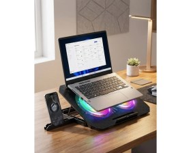 Resim Kyops Rgb Fanlı Laptop Soğutma Standı USB Girişli Notebook Yükseltici - Lisinya 