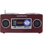 Resim Goldmaster SR-128 Retro Radyolu Bluetooth Hoparlör 