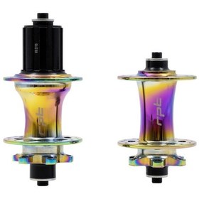 Resim Shimano Raptor Ön/arka Göbek Seti Qr+sokma Mil 8-11v 32d 6 Vida Oil Slick 220222 Siyah 