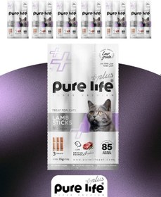 Resim Plus 6'lı Stick Kuzu Etli Kedi Ödül Çubukları 6x15 Gr 