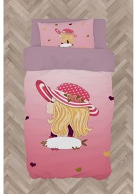 Resim Mekta Home Bebek Ve Çocuk Odası Şapkalı Prenses Kız Desenli Nevresim Takımı 