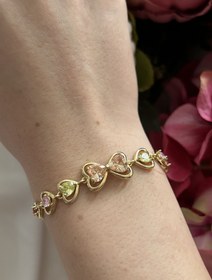 Resim Çok Renk Kalpli Bileklik 