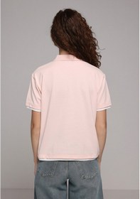 Resim Colin's Colins Regular Fit Yuvarlak Yaka Nakışlı Kadın Pembe Kısa Kol Tişört Cl1079303 Q1.v2 Plı 