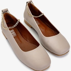 Resim Valmenti Liza Kadın Vizon Hakiki Deri Babet 453 148-3 Bn Ayk Y24 VIZON 