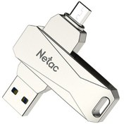 Resim Netac U381 128gb Micro Usb + Usb Çift Arayüz Flash Bellek Tak Ve Çalıştır Cep Telefonu Hafıza Genişletme U Disk 