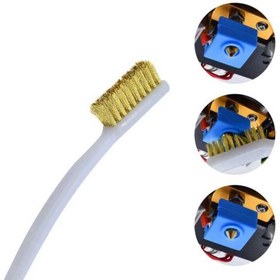 Resim 3D Yazıcı Nozzle Temizleme Fırçası - Bakır Telli Fırça 