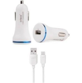 Resim Genel Markalar C44 Araç Şarj Aleti Micro Usb Kablo Set 2.0a Beyaz 