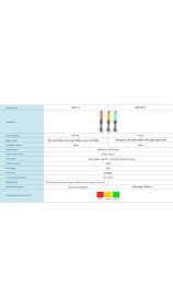 Resim Siron D021-A-3-P 24V Dc Buzzer 7 Renk Ikaz Lambası 