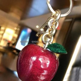 Resim Silver1 Gıoıo Yeni Ipek Eşarp Anahtarlık Kişiselleştirilmiş Inci Papyon Çanta Çekicilik Dokuma Anahtarlık (Yurt Dışından) 