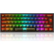 Resim Redragon K617 Rgb Fizz Şeffaf Siyah Kablolu Mekanik 61 Tuşlu Türkçe Oyuncu Klavyesi 