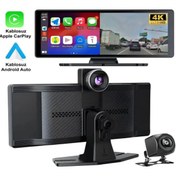 Resim GenelTedarik PREMİUM MB-250 10 İNÇ 4K CARPLAY VE ANDROİD UYUMLU YENİ NESİL ÖN - ARKA KAMERA 