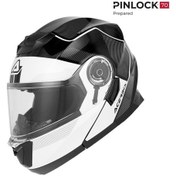 Resim Acerbis Serel 22-06 Kask Siyah Beyaz Siyah - Beyaz 